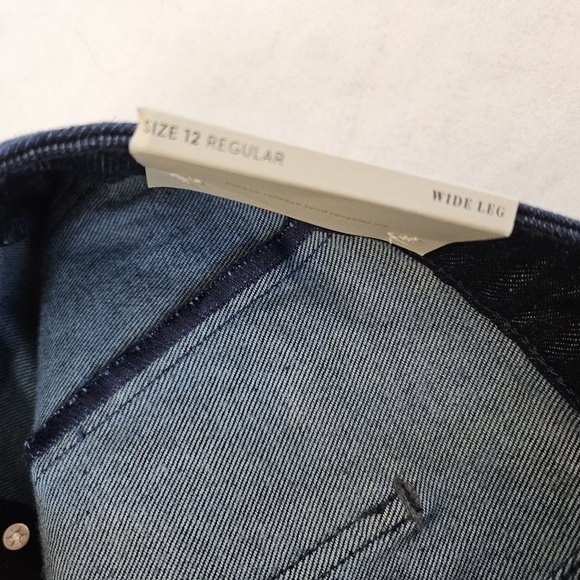 Boden Denim Sailor Wide Leg High Rise Dark Jeans, Women US 8R, New With Tags NWT - Picture 16 of 16